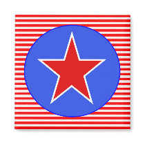 patriotic star 2 magnets by DonnaGrayson patriotic star 2 magnets
