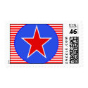 patriotic star 2 postage