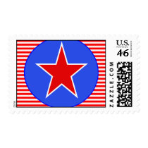 patriotic star 2 postage