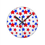 Patriotic-Star Clock wall clocks