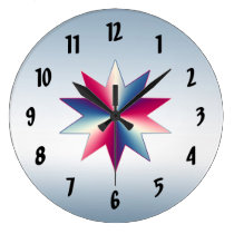 Patriotic Star Clock