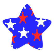 Patriotic Star Envelope Seal Star Sticker