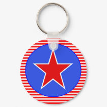 patriotic star keychains by DonnaGrayson patriotic star keychains