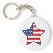 Patriotic Star Keychains