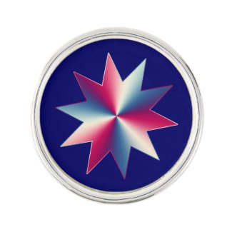 Patriotic Star Lapel Pin