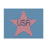 Patriotic Star Postcard