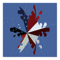 Patriotic Star Poster/Print