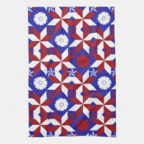 Patriotic Star Quilt kitchen towels