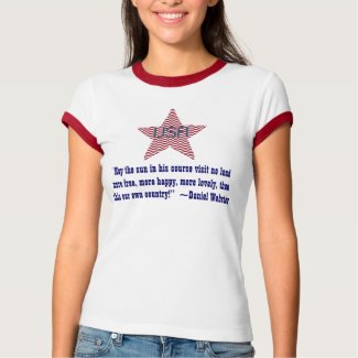 Patriotic Star with Daniel Webster Quote shirt