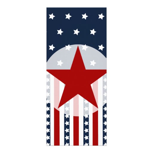 Patriotic Stars and Stripes American Flag Design Invite