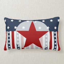 Patriotic Stars and Stripes American Flag Design Pillows
