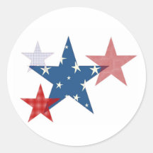 Patriotic Stars Sticker