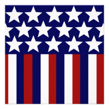 Patriotic Stars Stripes Freedom Flag 4th of July Custom Invite