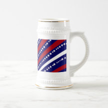 Patriotic Stars Stripes Freedom Flag 4th of July Coffee Mug