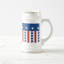 Patriotic Stars Stripes Freedom Flag 4th of July Mugs