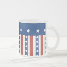Patriotic Stars Stripes Freedom Flag 4th of July Mug