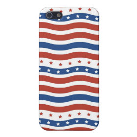 Patriotic Stars Stripes Freedom Flag Fourth of Jul iPhone 5 Cases
