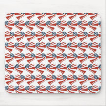 Patriotic Stars Stripes Freedom Flag Hearts 4th of Mousepads