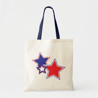 Patriotic Stars Tote Bag