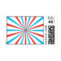 Patriotic Stripes Postage Stamp