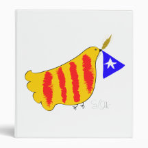 Patriotic Symbol, Catalonia freedom dove. Binder