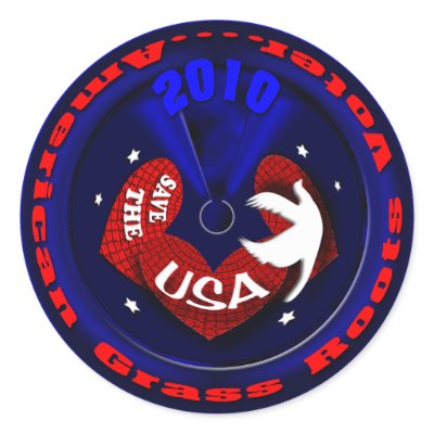 Patriotic tea party USA stickers