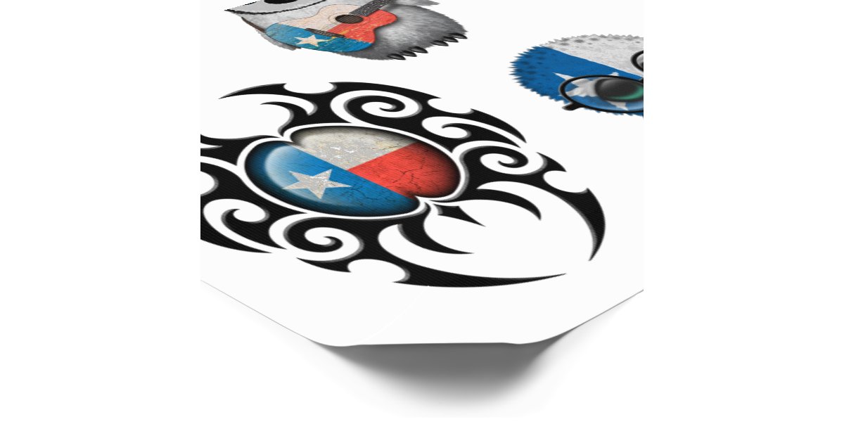 Patriotic Texas Flags Collection Temporary Tattoos | Zazzle