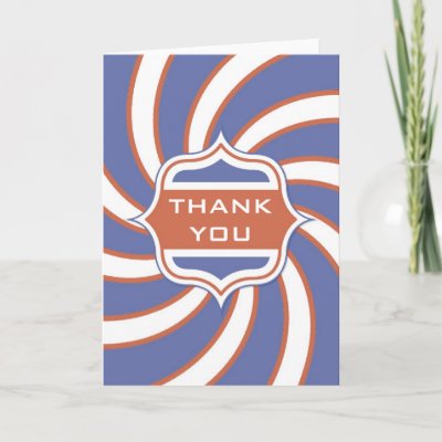 Patriotic Thank you Retro Vintage Red White Blue Greeting Cards by 