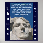 Patriotic Thomas Jefferson Poster