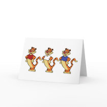 Patriotic Tiger Greeting Card