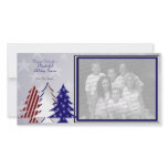 Patriotic Trees Photo Card Template