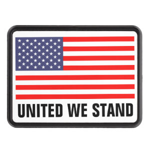 Patriotic US flag hitch cover | United we stand