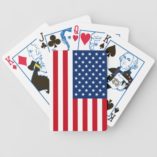 american flag playing cards