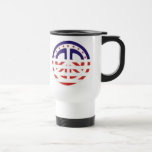 Patriotic USA Peace Sign Mug