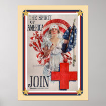 Patriotic USA - Red Cross Join Print