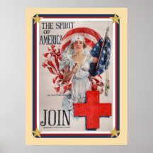 Patriotic USA - Red Cross Join Print