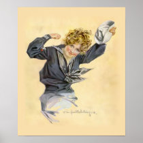 Patriotic USA - Sailor Girl Print