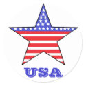 Patriotic USA Star sticker