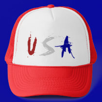Patriotic USA Truckers Hat
