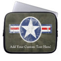 Patriotic Vintage Military USA Star electronicsbag