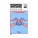 Patriotic Vote Eagle Customizable Postage Stamps
