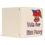 Patriotic vote for RIck Perry 3 Ring Binders