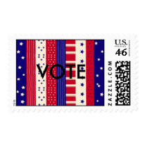 Patriotic, VOTE postage