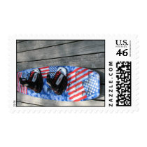 Patriotic Wakeboard Stamp