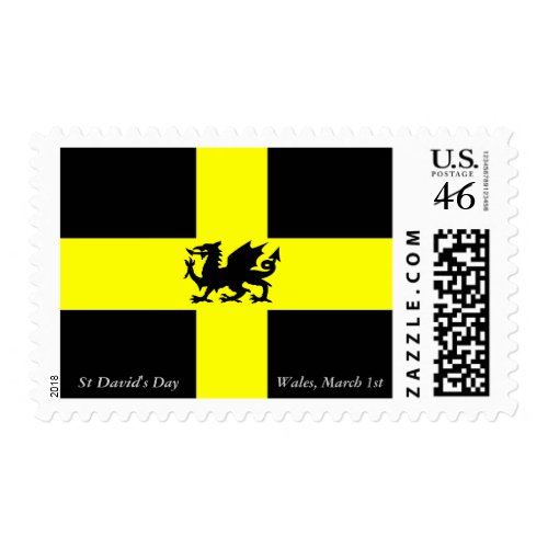 Patriotic Wales St Davids Daffodil Yellow Stamp stamp