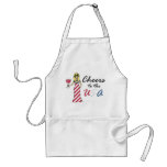 Patriotic Wine Goddess "Cheers To The USA" Apron