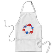 Patriotic Wreath Aprons