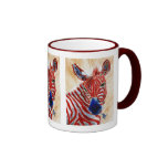 Patriotic Zebra Mug