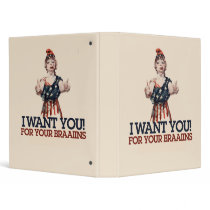 Patriotic Zombie 3 Ring Binder