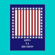 patrioticframe, AmericaIs A Good Country postcards by jenniekurono patrioticframe, AmericaIs A Good Country postcards
